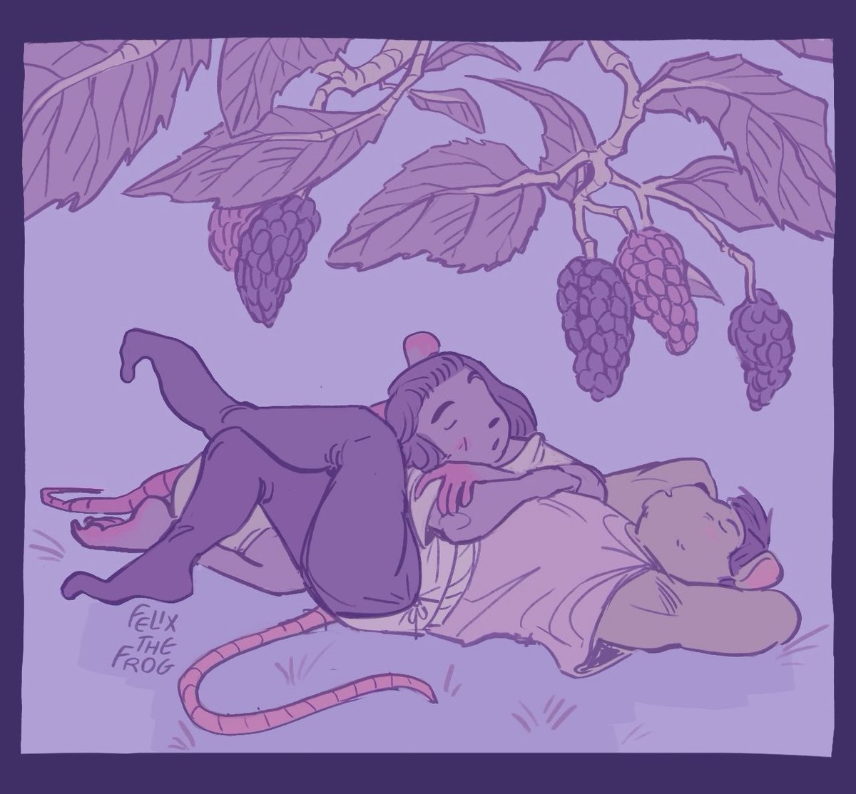 A little nap under some mulberries 💜