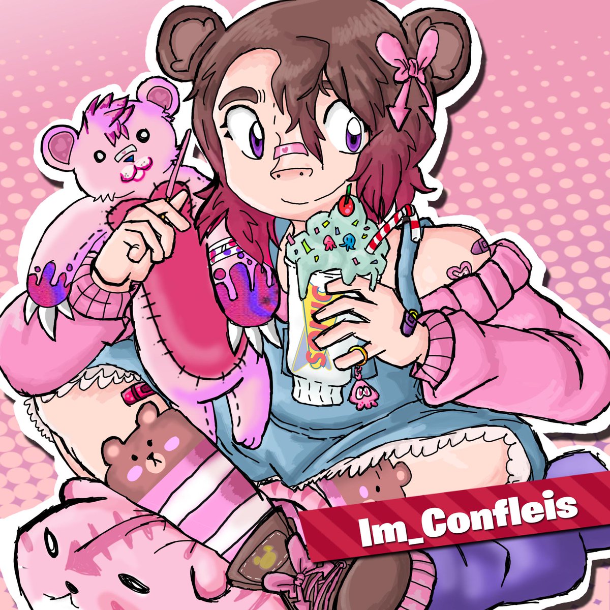 Sumino_onimus's tweet image. Dibujo para el evento de @ImConfleis  que va hacer su redebut 
#ConfleisArt