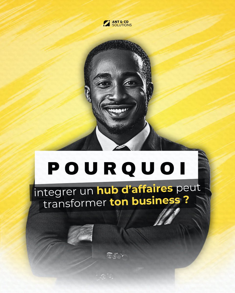 ANTCOsolutions's tweet image. Rejoignez notre hub d’affaires et transformez votre entreprise ! Opportunités, networking exclusif et experts pour accélérer votre croissance.
Prêt à passer au niveau supérieur ? 🔥
#BusinessGrowth #NetworkingPower #HubAffaires