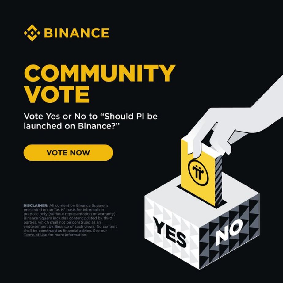 piDeFi's tweet photo. Everyone let’s have a poll and show @binance the true power of the #Pi community! https://t.co/ORFo9HkxQT