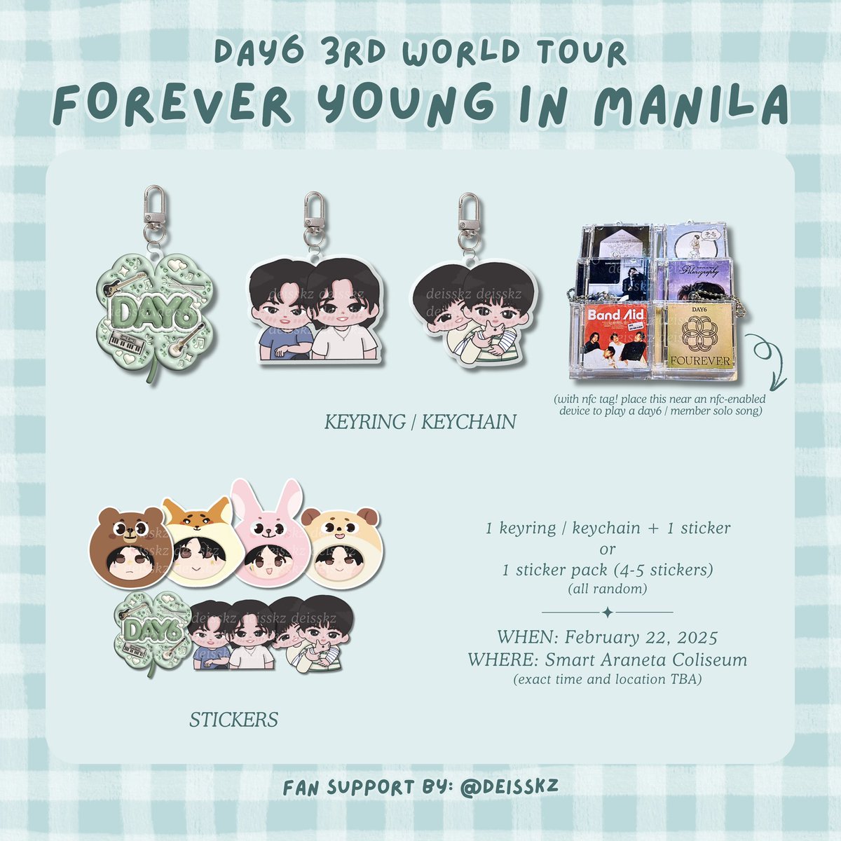 deisskz's tweet photo. ˚ʚ♡ɞ˚ DAY6 FOREVER YOUNG IN MANILA ˚ʚ♡ɞ˚ ⠀
— fan support by @deisskz

⤿ like and retweet
⤿ show this post / pubmat to claim
⤿ strictly 1:1
⤿ dm for trades

see you, mydays! ꕤ

#Day6inManila 
#DAY6_3RD_WORLDTOUR
#DAY6_3RD_WORLDTOUR_MNL
#DAY6_3RD_WORLDTOUR_MANILA https://t.co/P2m4qvgXBK