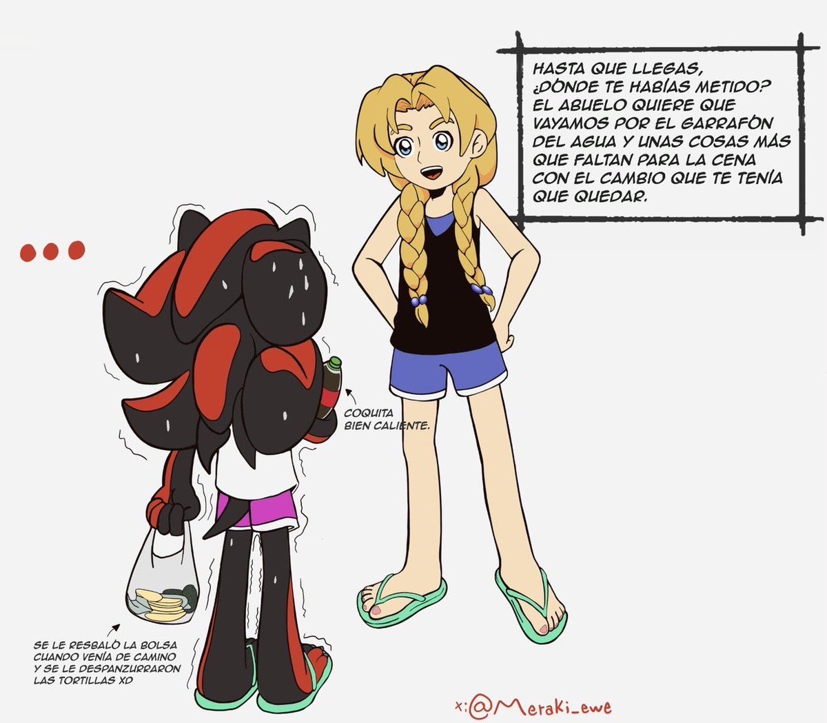 Meraki_ewe's tweet photo. Pt.2 Shadow Latino xd
En su declaración, el acusado se declaró como culpable y mencionó; con razón me alcanzó para tantas partidas.
#ShadowTheHedgehog #MariaRobotnik #fanart https://t.co/mguyKlLKRS