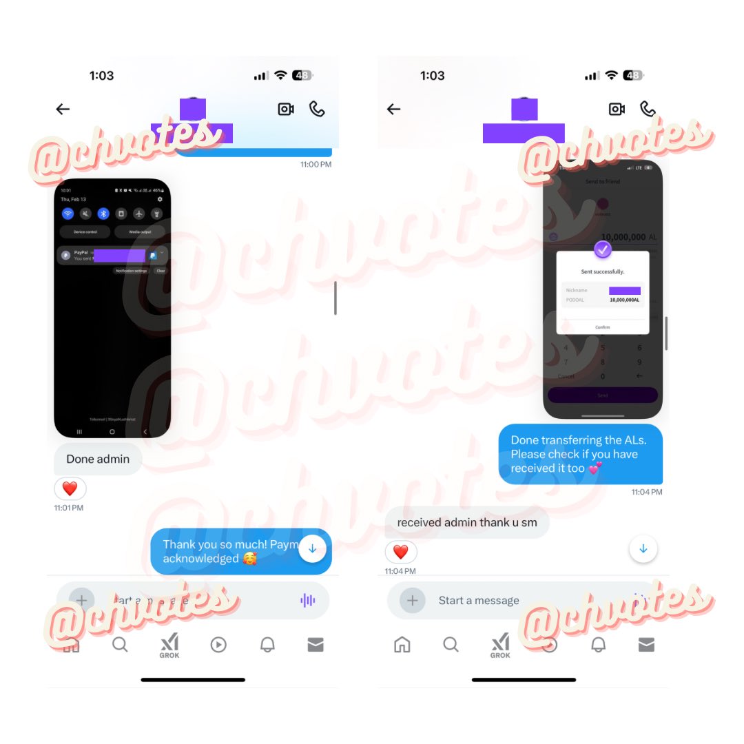 10 MILLION PODOAL ALS 🍇 
sold to #anon 💕

ALs were sent to the buyer’s podoal account as seen in the proof below 🫶🏻 

Thank you so much for the trust! 🙏🏻
🏷️ : wts lfb sale vote kpop