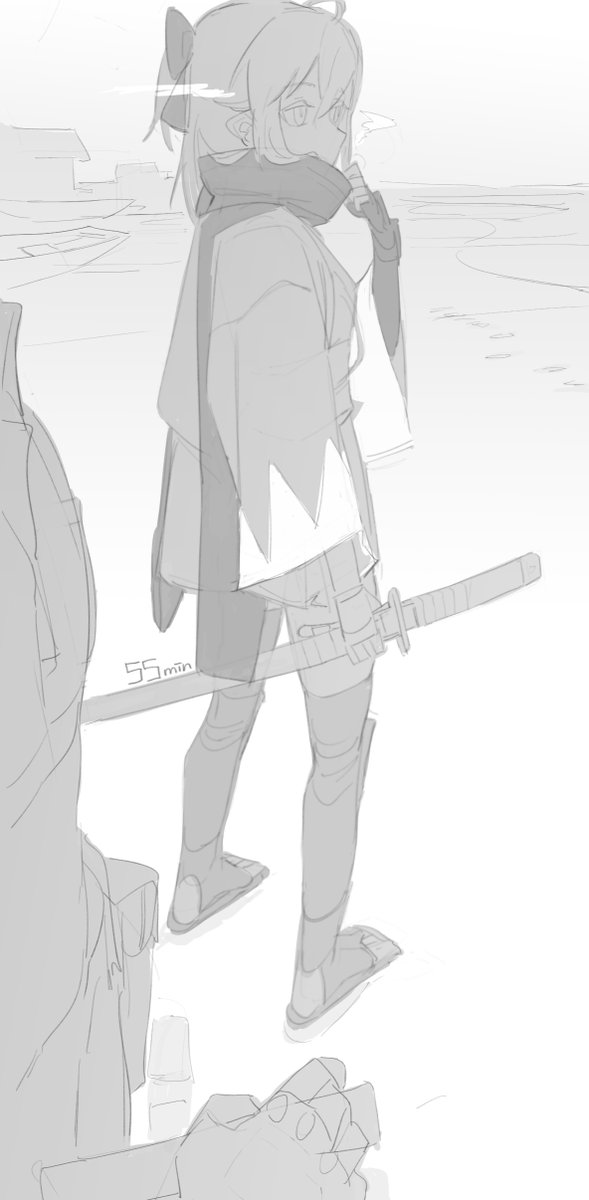 Mayoi8943's tweet image. Day 4~5
feat. Okita Souji, Ibaraki-Douji, Jeanne d'Arc (Alter)
30 days #FGO sketch challenge