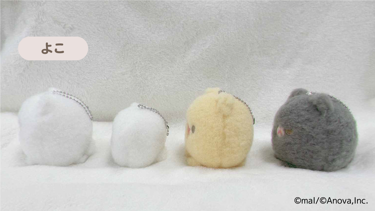 ポメラニアンもち　まんまるマスコットキーチェーン　全４種　１３個セット 7月プライズ】 #ポメラニアンもち となかよし達の新作プライズ