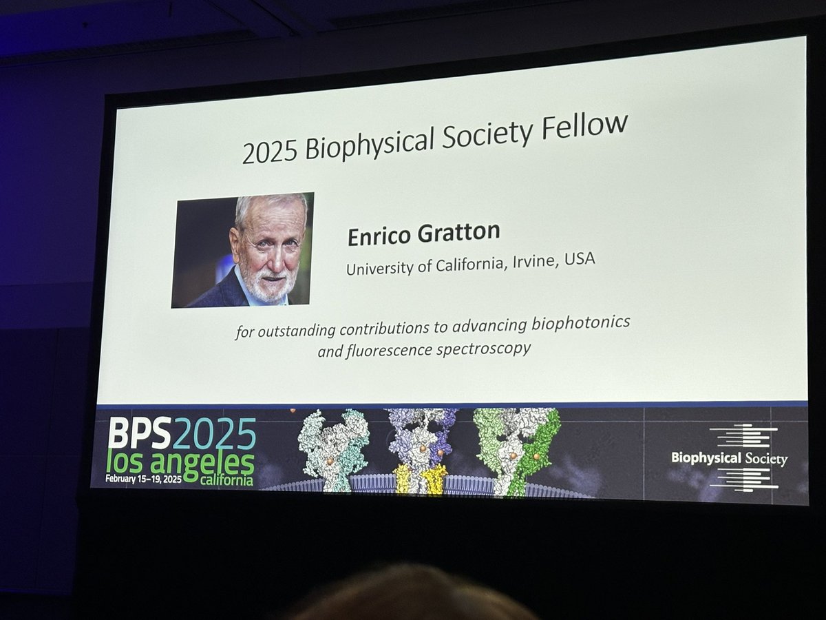 michelledigman's tweet image. Huge congratulations to our BME faculty and innovative leader in Biological Fluorescence/Biophotonics Professor Enrico Gratton for being honored as a Biophysical Society Fellow! #uci #bps2025 @uci_bme @UCIEngineering @BiophysicalSoc