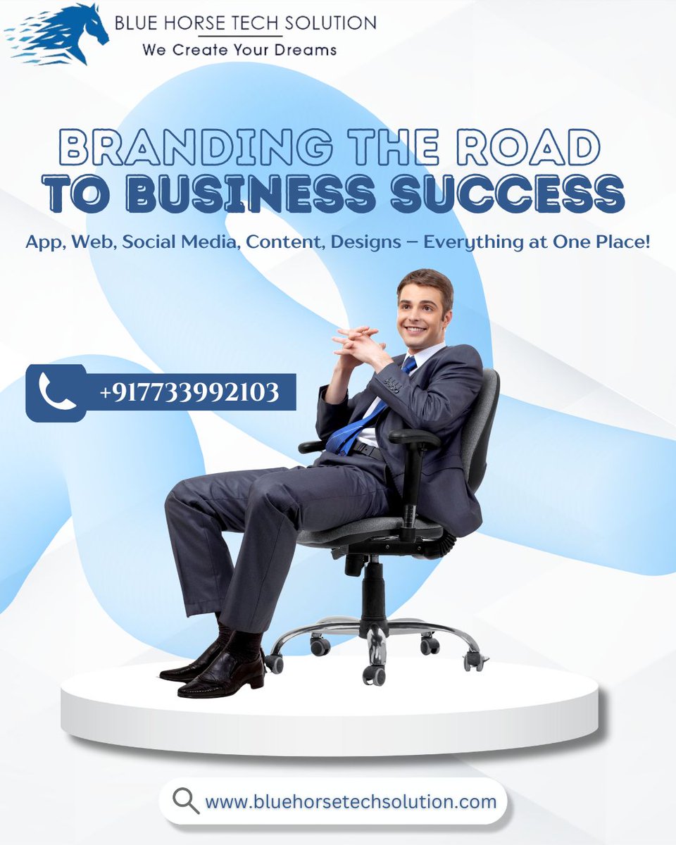 bluehorsetech's tweet photo. Build Your Brand. Grow Your Business. Dominate the Market!💼

✅ All-in-one digital solutions
✅ Stronger brand, bigger reach
✅ Designed for success

For More Information Call Us at +917733992102 /+917733992103 Or Visit Our Website at https://t.co/NXRGmiuLcn https://t.co/71FeWHXK2K
