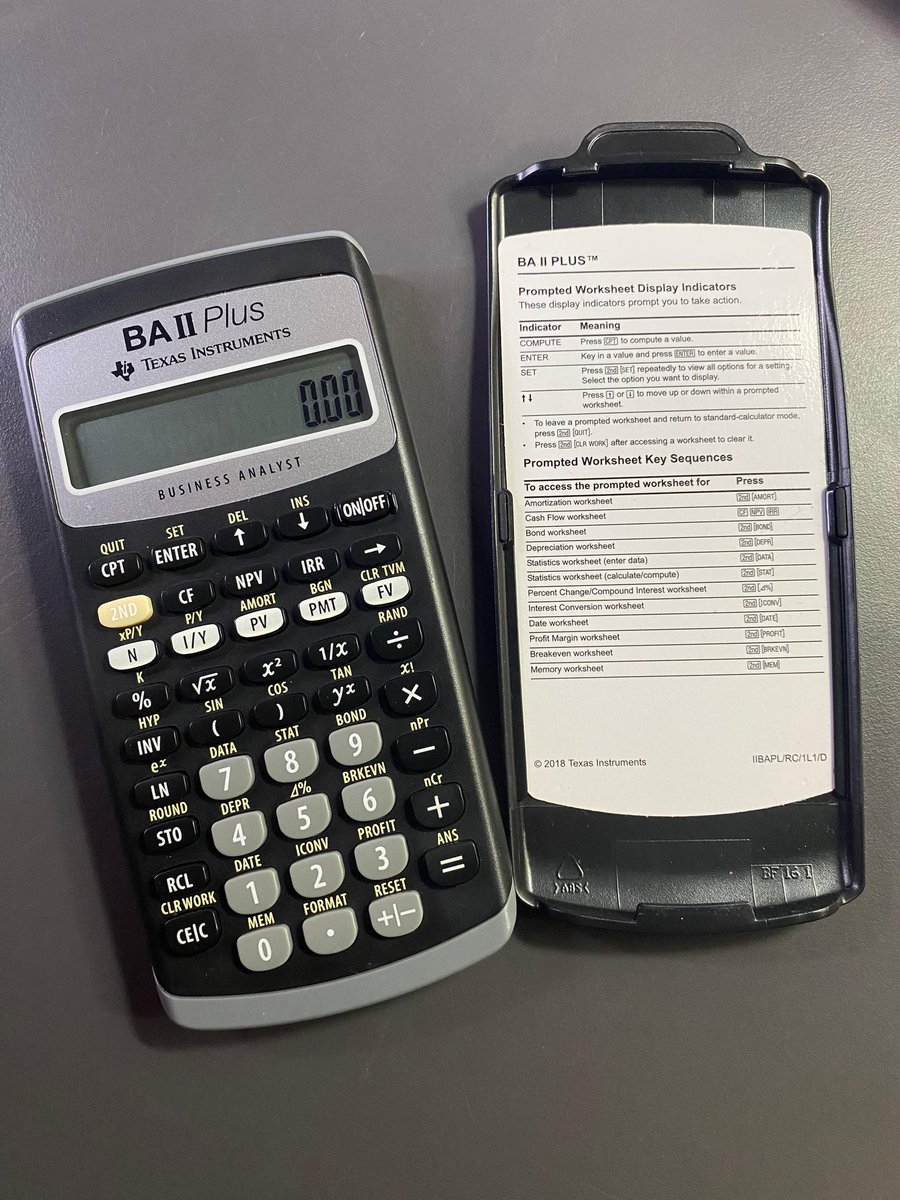 WTS - want to sell 
📌Financial Calculator BA II Plus 
- RM60 (exclude postage)

#bukuuitm #uitm #jualbuku