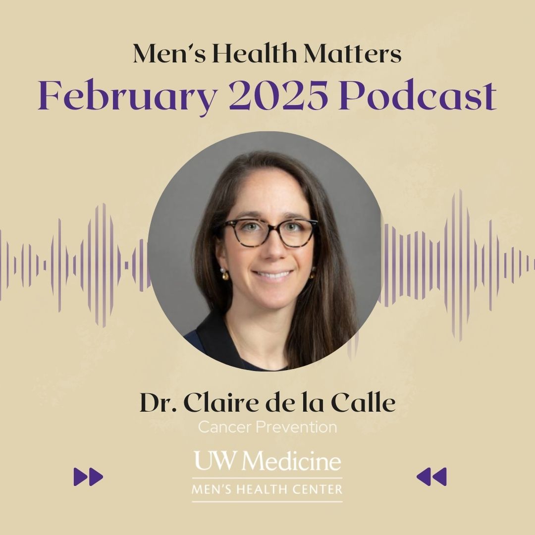 February is National Cancer Prevention Month. <a href="/UW/">University of Washington</a> urology Dr. Claire de la Calle discusses cancer prevention with an emphasis on prostate cancer on this month’s episode of Men’s Health Matters. #menshealth soundcloud.com/neil-scott-176…