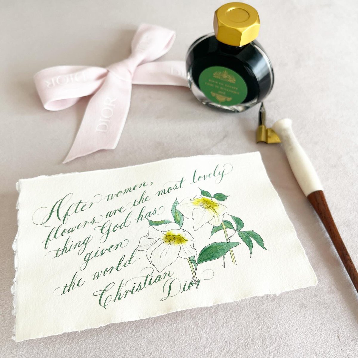 @ferriswheelpress のEVERYDAY INK COLLECTION
"Book of Botany"のインクを使用して、クリスマスローズを描きました。
名前の通り、植物の力強さを感じるカラー💚
#ferriswheelpress
#ferritales
#FWPStationeryJP 
#フェリスホイールプレス
#フェリテール