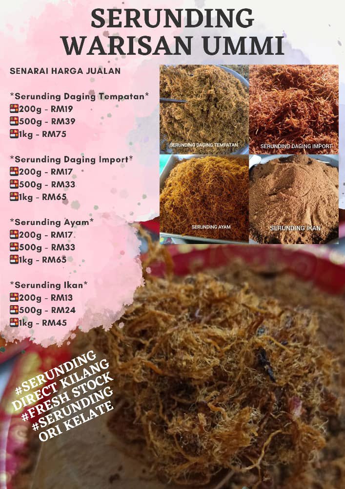 FatihahTeah's tweet photo. @muazahsyifa ✅Open order now utk puasa❗️
✅Menu bersahur &amp; berbuka🤤😋
✅Dari kelantan pos terus ke rmh🛵💨
✅Di pack dlm bekas kedap udara❗️
✅Tahan 6 bln 💯
✅Ori dr kelantan💯
✅Gerenti Sedap bohh👍👍
Call/whatsapp : Fatihah(0124393435) https://t.co/zkPqMlLQYr