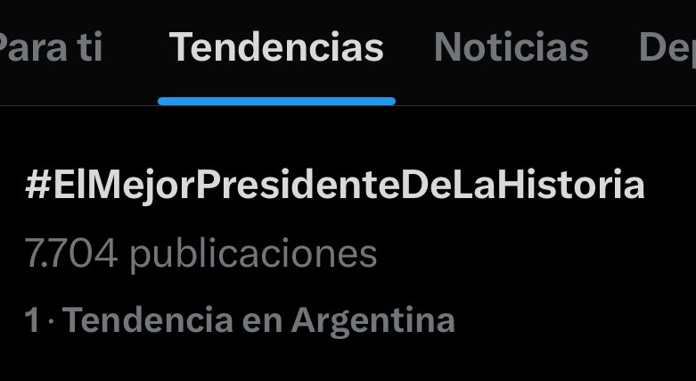 Mirá si la gente no bancará al Javo que inmediatamente después de la entrevista se hizo tendencia número 1: #ElMejorPresidenteDeLaHistoria