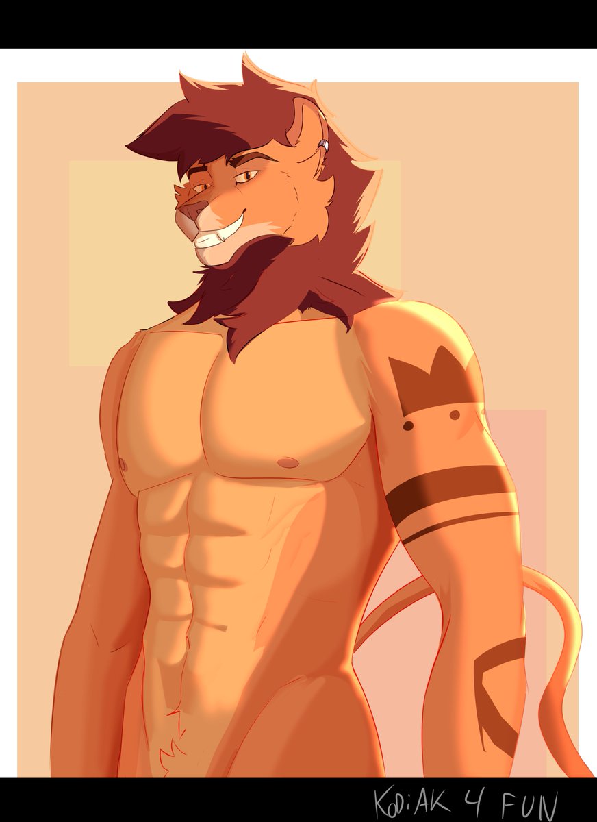 kodiak4fun2's tweet image. lion guy