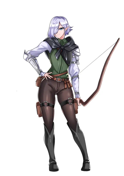 personal work for a whileCanaan Lightfellow, an elf for my DnD campaign with friend 