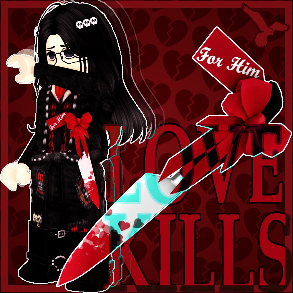 I'm happy to announce a collab with <a href="/KestrelBLOX/">Kestrel</a> for their Valentine's Day collection!

You can get my contribution, the "Love Kills" Knife, here: roblox.com/catalog/116552…

Hope you enjoy, and I hope you aren't buying it because of anyone...

#Roblox #RobloxUGC #RobloxDev