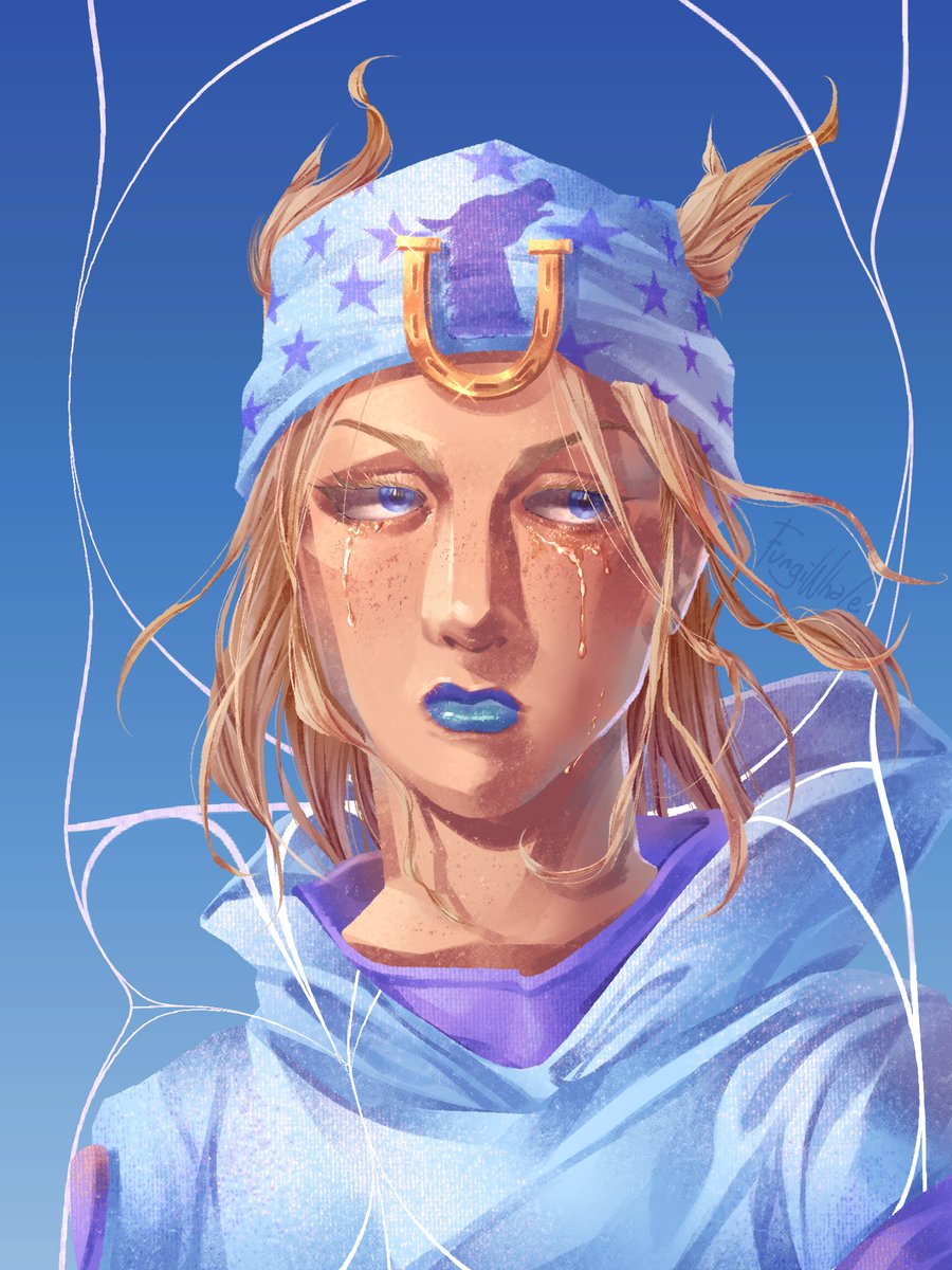 I'm finally posting art!!
Johnny Joestar might be one of my favorite JJBA characters
#jojo #jjba #JoJosBizzareAdventure #illustration #digitalart