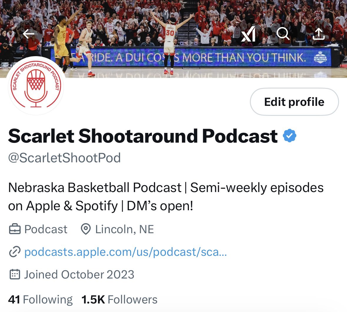 ScarletShootPod's tweet photo. Want to take a second to thank y’all for helping us hit 1,500 followers.

Major milestone for us that we never dreamed of when starting this just over a year and a half ago.

Appreciate each and every one of you for joining us - let’s finish this season strong! 🫡 https://t.co/oJ6KYEEOs2