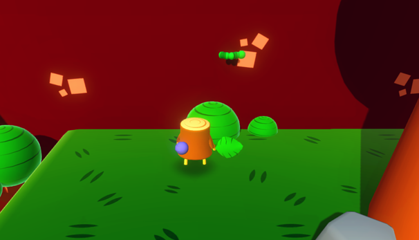 WoodleLeaf's tweet photo. Our brave little buddy, Woodle, is on another adventure, and he’s spotted something... squirmy? 🐛🤔 

What could that floating green creature be? Is it a friend, an obstacle, or just a very fancy worm? 🌳✨

#ChubbyPixelCommunity https://t.co/lipeqiOLhM