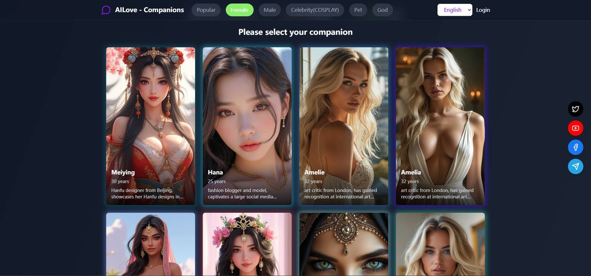 😍It’s getting late... feeling a bit lonely? 🥰
🌙 Our AI girlfriend is here to keep you company!💖
😘Chat, laugh, and enjoy her presence!!!
⛓️link: love.saga4v.com

#AICompanion #VirtualGirlfriend #LonelyNights #ArtificialIntelligence #P2E #EarnWhileYouInteract