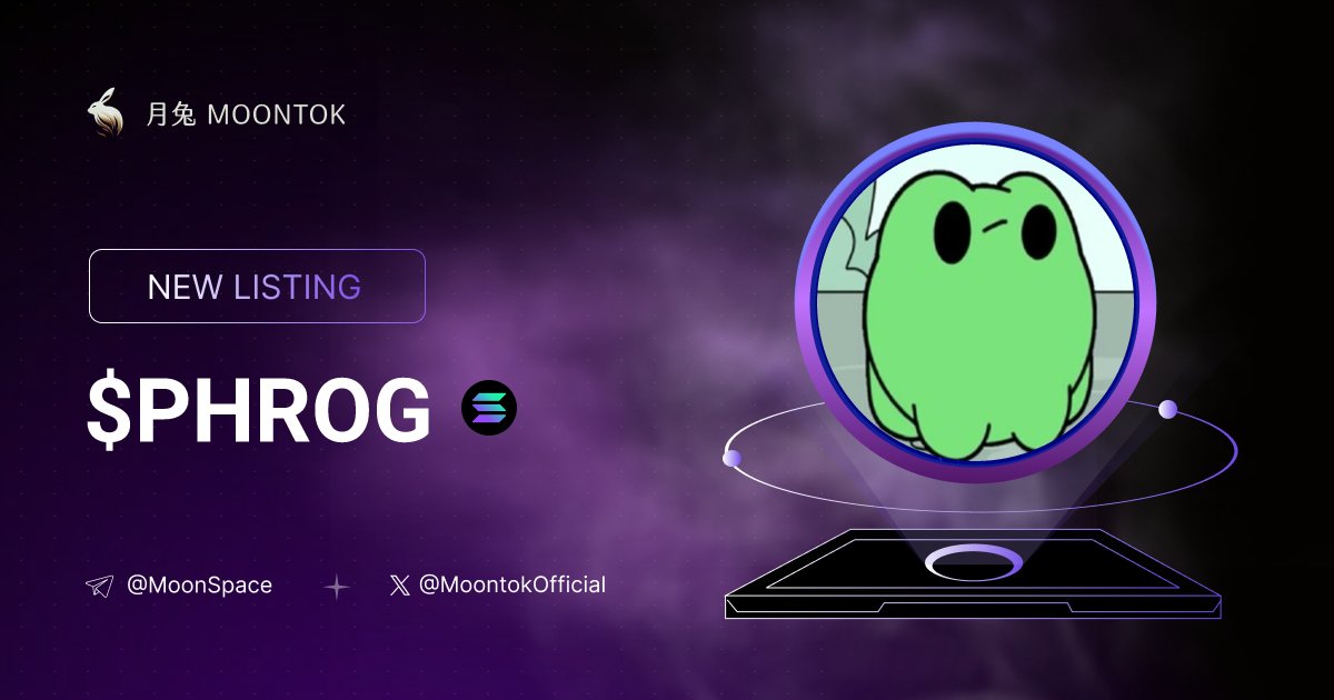 Moontok Listing Alert (@moontoklisting) on Twitter photo ⚡ 月兔雷霆 - Moontok Xpress
phrog ( $phrog )
moontok.io/coins/phrog-1
CT24uZcVKeat9A4tUfUS6fXWhVqtcYyeEAiYSswBpump
LIQ: $96,856 | MC: $580,630
#altcoin #memecoins <a href="/phrogsolana/">phrog | Fan Page</a> @moontokofficial ⚡ 月兔雷霆 - Moontok Xpress
phrog ( $phrog )
moontok.io/coins/phrog-1
CT24uZcVKeat9A4tUfUS6fXWhVqtcYyeEAiYSswBpump
LIQ: $96,856 | MC: $580,630
#altcoin #memecoins <a href="/phrogsolana/">phrog | Fan Page</a> @moontokofficial