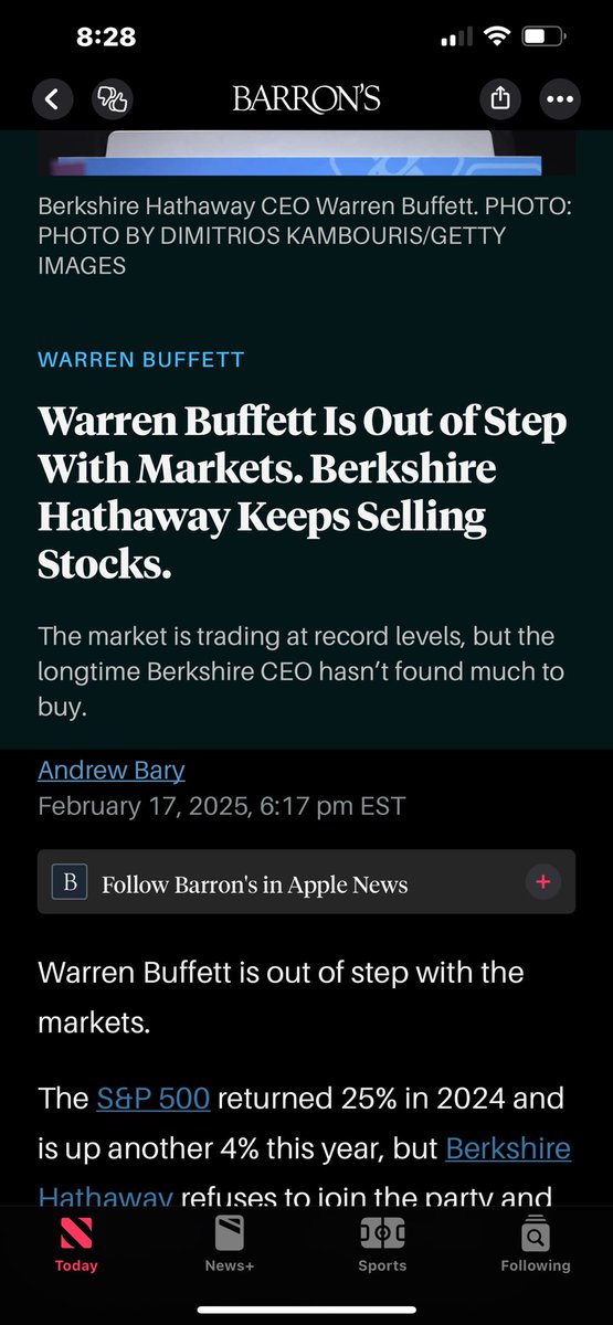The buy signal that I have been waiting for … buy Berkshire!!