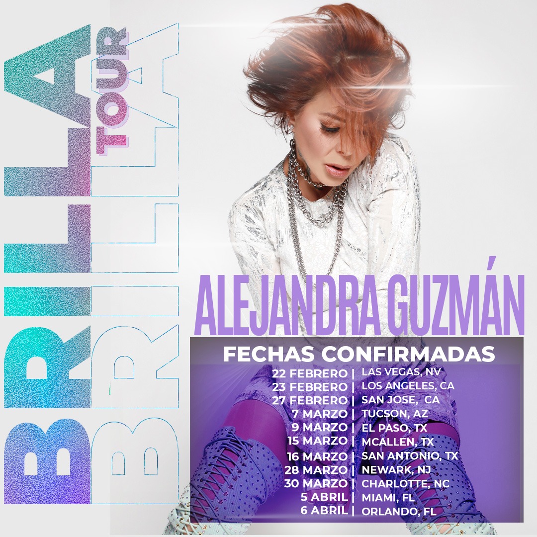 El Brilla Tour está por comenzar rockeros ✨️💎 

Shows confirmados 
Boletos en: brillaustour.com