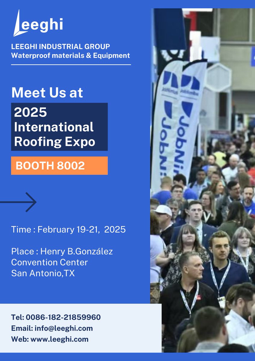 🚀 *Exciting News from Leeghi!* 🚀

We’re thrilled to invite you to visit us at *IRE 2025*!  
📅 *Dates:* February 19-21  
📍 *Booth Number:* 8002  

🌟 We’ll be launching our *new products* and showcasing innovative raw materials that could be the perfect fit for your needs.