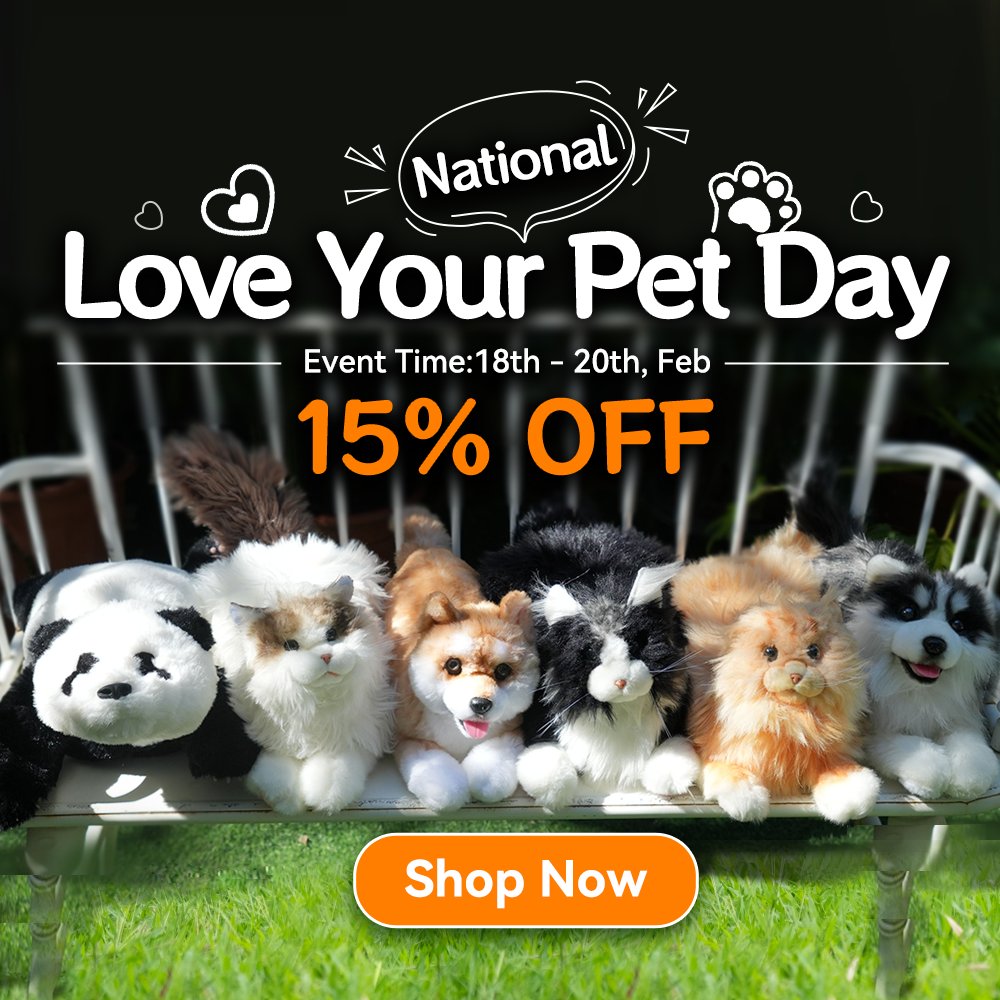 meta_Robotics's tweet photo. ๐พ Love Your Pet Day Special! โค๏ธ
๐
Feb.18 - Feb.20
โจ 15% OFF on #metaCat, #metaDog, #metaPanda
๐ Use Code: Lovepet20
๐ Shop here ๐ https://t.co/BSwLE4DMyq
Celebrate your love for pets with the cutest companions! ๐ถ๐ฑ๐ผ
#metaAnimal #Companions #Robotpet #AI #Tech #plushies https://t.co/kJVYgC4jse
