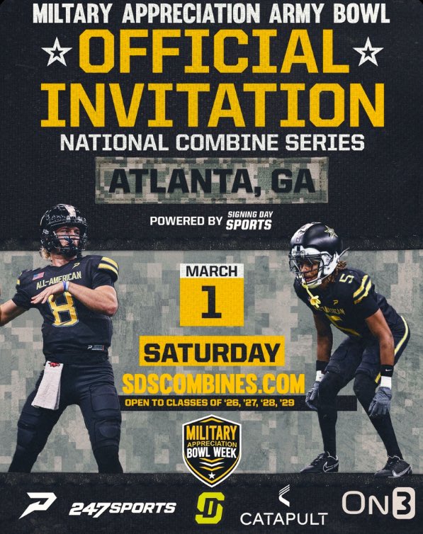 Ethan Bones (@ethanbones42) on Twitter photo Thankful to receive an invite to the military appreciation combine in Atlanta.<a href="/CoachBell_CAFB/">Steadman Bell</a> <a href="/CA_CougarsFB/">Clarksville Academy FB</a> <a href="/VisionQb/">QB Vision</a> Thankful to receive an invite to the military appreciation combine in Atlanta.<a href="/CoachBell_CAFB/">Steadman Bell</a> <a href="/CA_CougarsFB/">Clarksville Academy FB</a> <a href="/VisionQb/">QB Vision</a>
