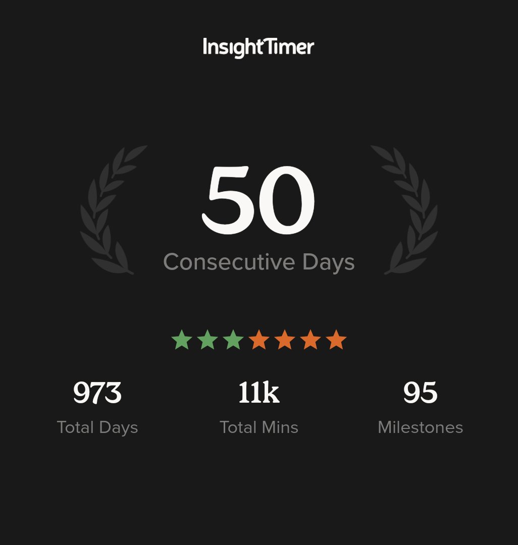 Half a century of meditation done ✅ 
insig.ht/9HAGLLsJ4Qb
