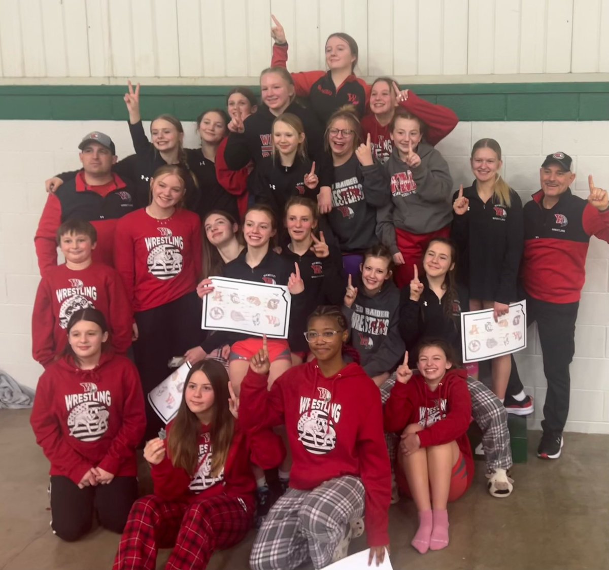 2025 NCKL Girls Wrestling Champions! 
Awesome job coaches &amp; wrestlers!