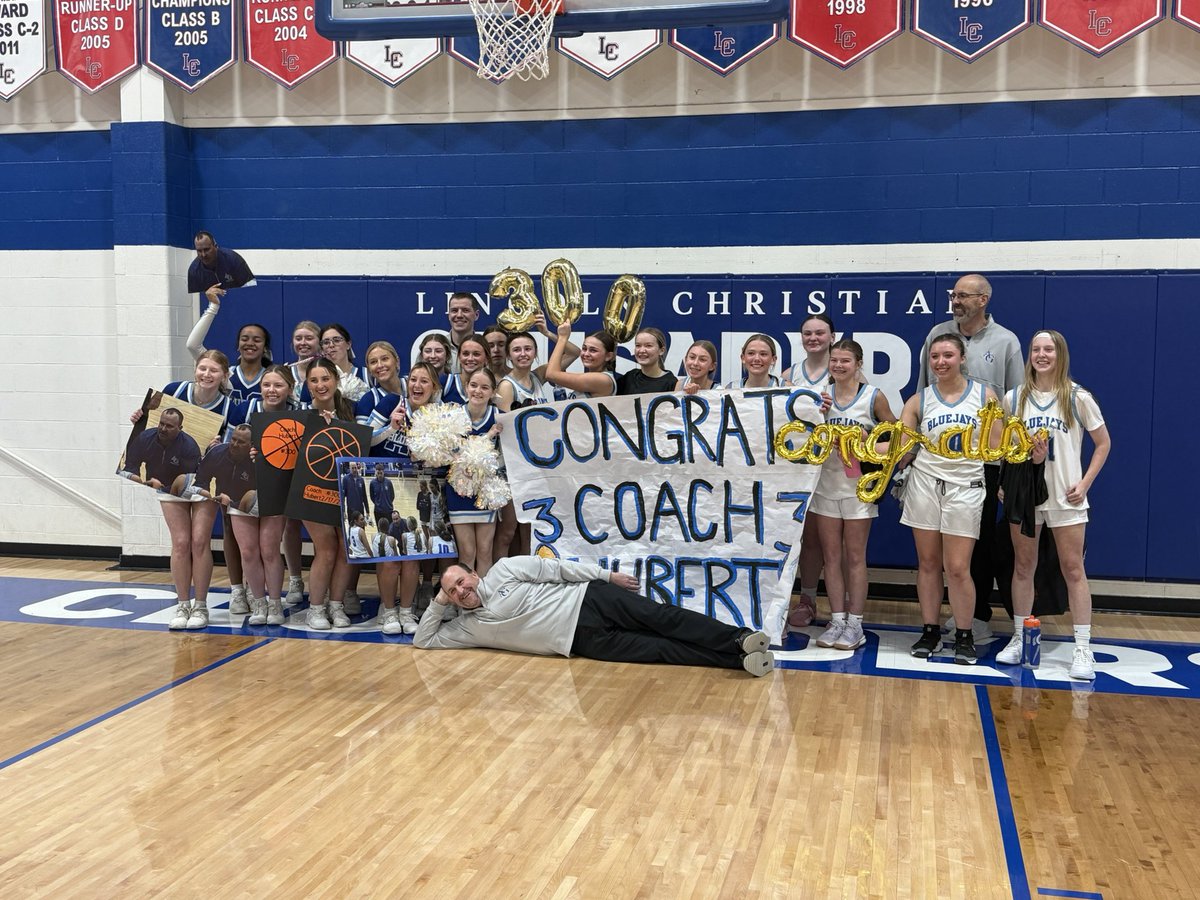 Congratulations to Coach Hubert as he joined the 300 wins club with tonight’s victory!
