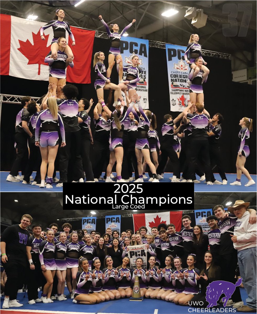 Very proud of this one. Huge thank you to the alumni and corporate support behind the team. #PowerCheer, #coedcheer,  #LdnOnt