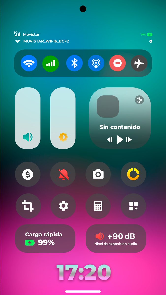 PCGameess's tweet image. StarPhone Lock Screen + Control Panel