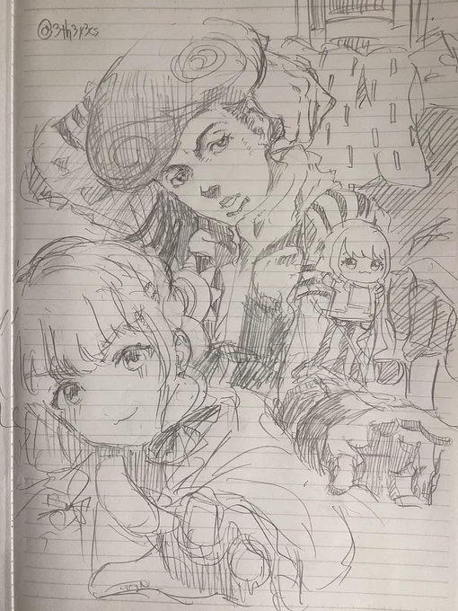 #学マスFA #初星学園波紋疾走部 
落書き 