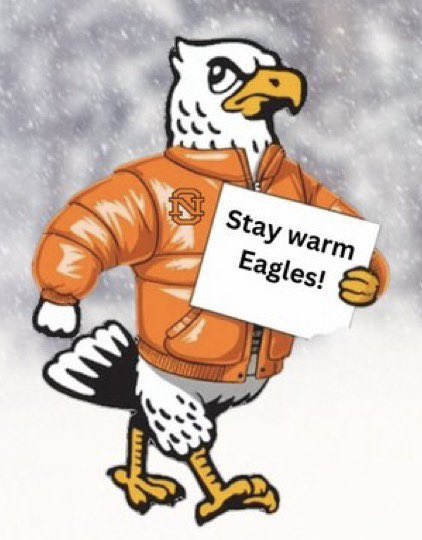 The North Olmsted City Schools will be closed Tuesday, February 18th due to the forecasted frigid temperatures and wind chill. Stay warm Eagles!