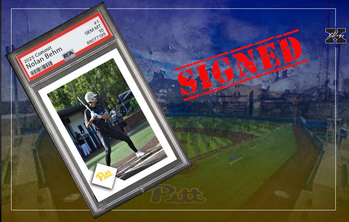🚨🚨🚨🚨Signing Alert🚨🚨🚨🚨
Name: Nolan Behm
Position: INF/OF
High School: Central Bucks East
Signed: Pittsburgh 
Class: 2025
Definition of an athlete with major projection! Will be able to make an impact in the ACC in more ways than one! #✖️boy