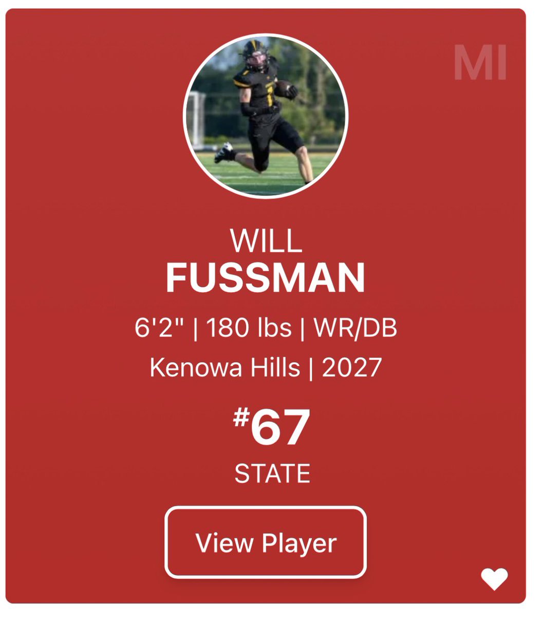 Will Fussman (@willfussman) on Twitter photo Thankful to be ranked in the Top 75 (all positions) and Top 15 (WR) by <a href="/PrepRedzoneMI/">Prep Redzone Michigan</a>.
<a href="/alex_pallone/">Alex Pallone</a> <a href="/AllenTrieu/">Allen Trieu</a> <a href="/PrepRedzone/">Prep Redzone 🏈</a> Thankful to be ranked in the Top 75 (all positions) and Top 15 (WR) by <a href="/PrepRedzoneMI/">Prep Redzone Michigan</a>.
<a href="/alex_pallone/">Alex Pallone</a> <a href="/AllenTrieu/">Allen Trieu</a> <a href="/PrepRedzone/">Prep Redzone 🏈</a>