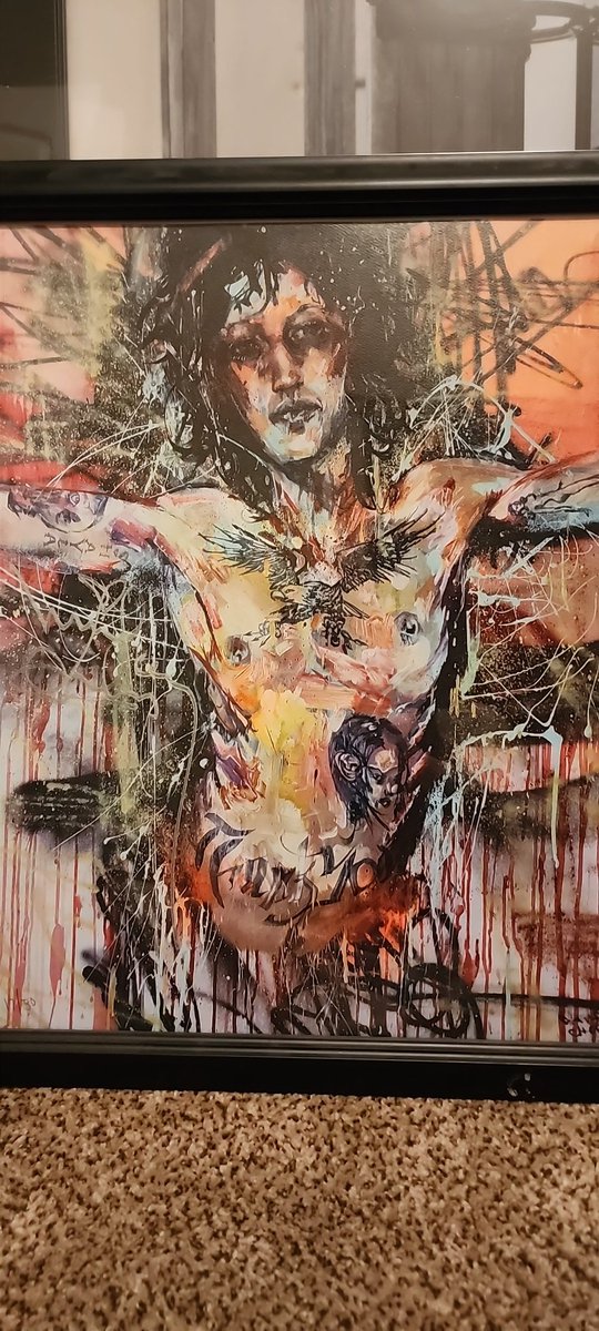 scurvyweevil's tweet photo. @mickeyavalon... bought this at a show yeeeeeears ago. Any ideas on the artist and print date? https://t.co/1JBUrS2pZg