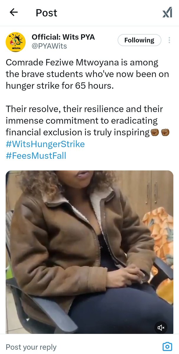 This tweet and Turnitin wouldn't get along. #WitsHungerStrike