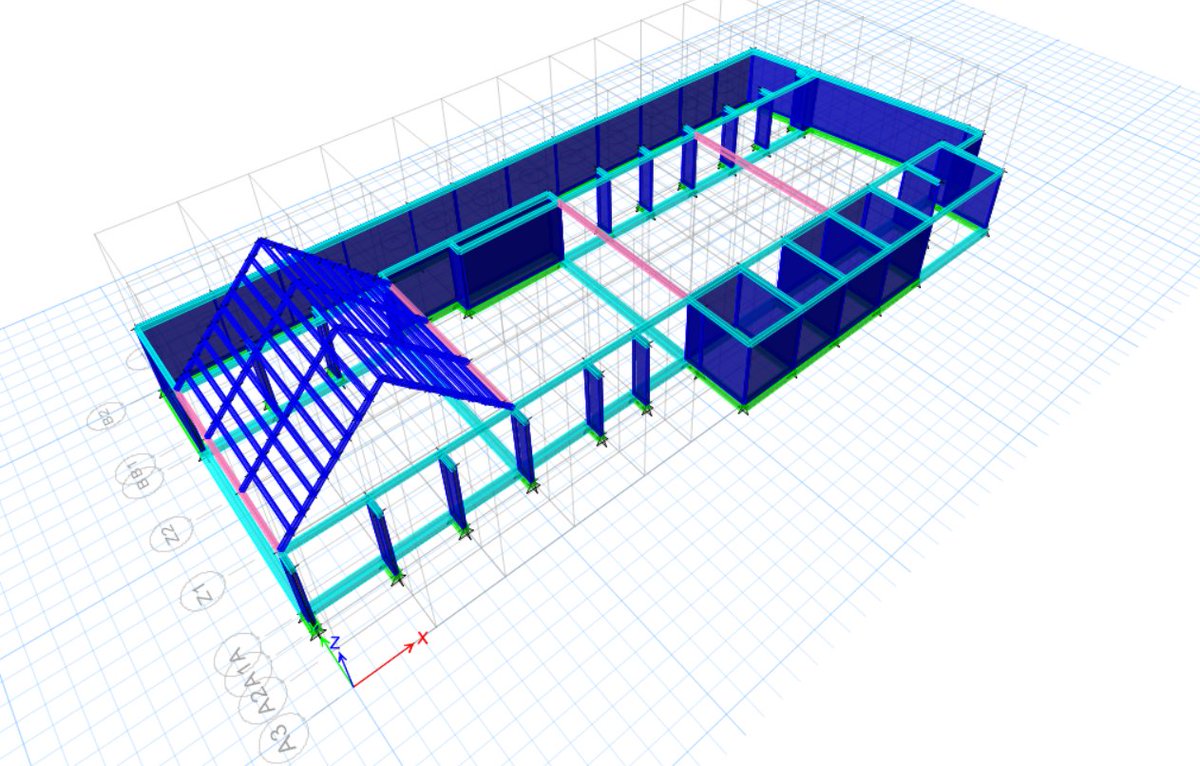 GCIngCivil's tweet photo. El #DiseñoEstructural es nuestra pasión...
Modelo en #Etabs en desarrollo... https://t.co/w0UFd0AHXS