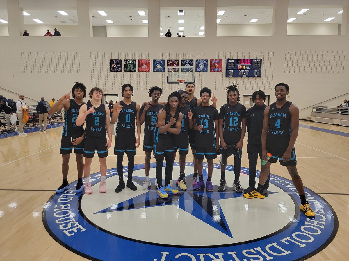 Shadow Creek HS (@shadowcreekhs) on Twitter photo <a href="/SCSharkBball/">🏀SCHS Basketball🏀</a> are Bi-District Champs and earned another game!! One down. Stay tuned... <a href="/SCSharkBball/">🏀SCHS Basketball🏀</a> are Bi-District Champs and earned another game!! One down. Stay tuned...