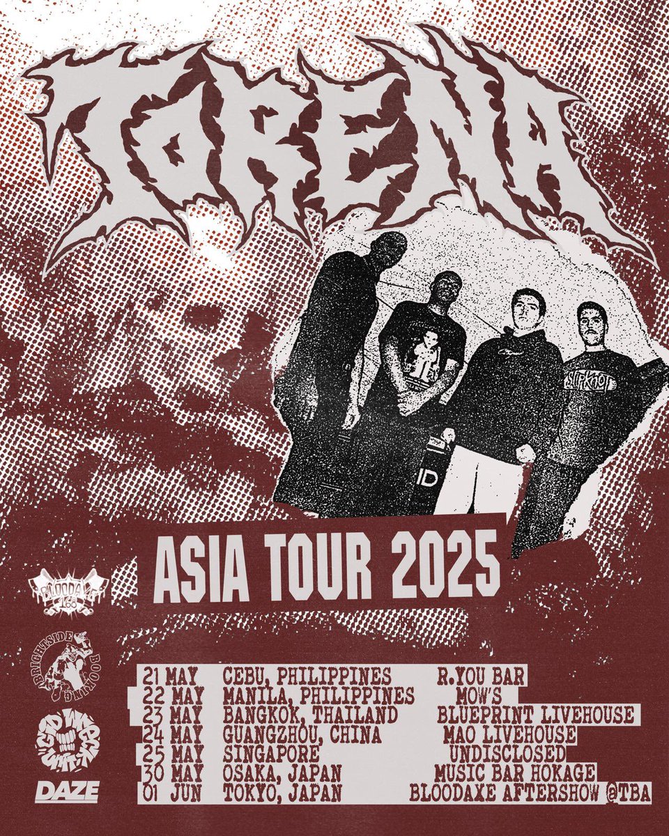Beyond excited to announce we're playing in all these incredible places. Big thank you to everyone involved in bringing us out.

All tickets will be available shortly!