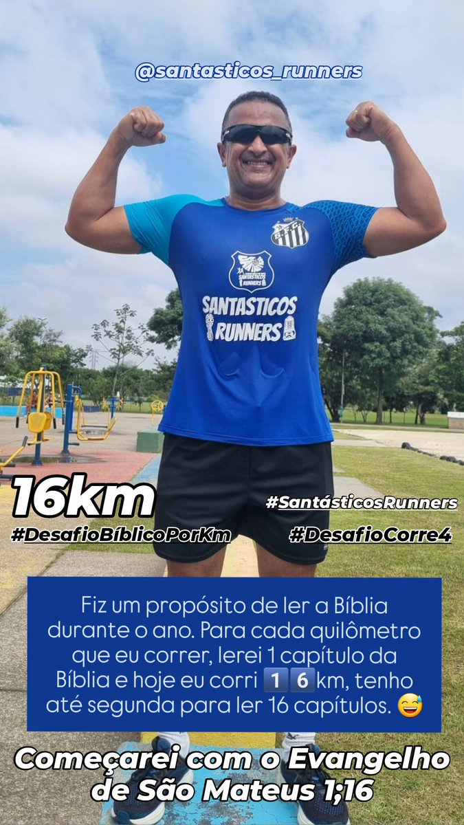 Fabinhosfc's tweet photo. Corri 16 km na sexta (14/02) e li até hoje 16 capítulos da Bíblia 
Evangelho de São Mateus 1-16
#DesafioBiblicoPorKm https://t.co/HnzGrQ9RCO