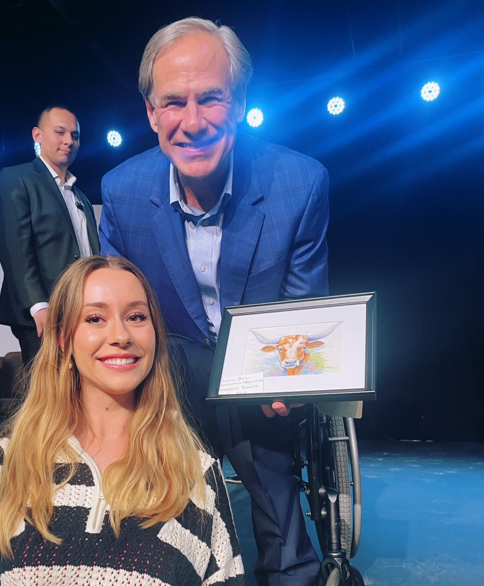 I’m so happy that <a href="/GregAbbott_TX/">Greg Abbott</a> liked the painting I made for him. What a cool moment!

And I definitely support Governor Abbott's initiative for school choice, advocating for more educational freedom and opportunities for all students.