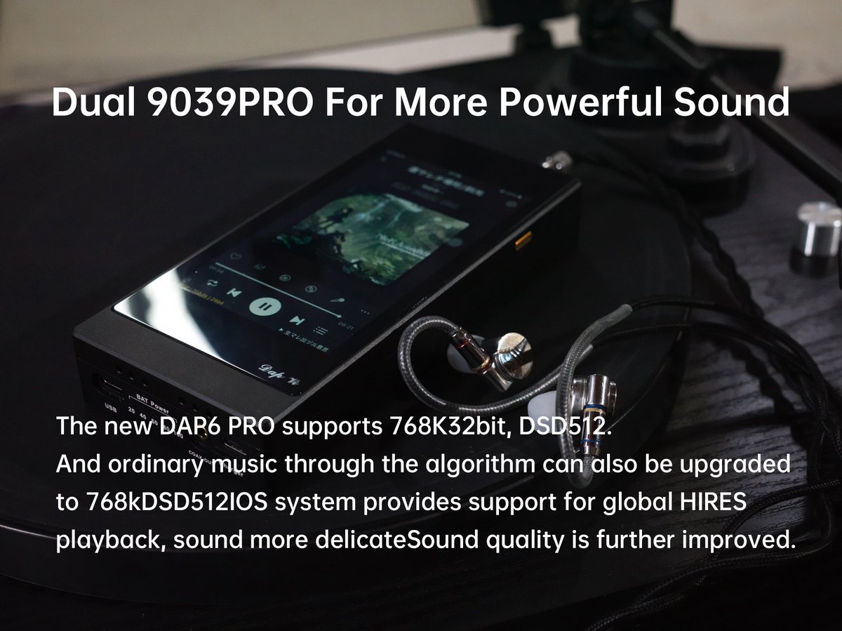 KAEIDESIGN's tweet photo. DAP5の次期モデル、DAP6-PROがhttps://t.co/X7bceqKBcYで発表・発売されています。DAP6-PROは9039proチップを2個搭載し、バッテリー容量を10000mahに拡大しました。iphone7/8/se2/se3に対応可能です。DAP6-PROを完全に購入して使用することもできます。✨ https://t.co/Hq4JT1e7Az