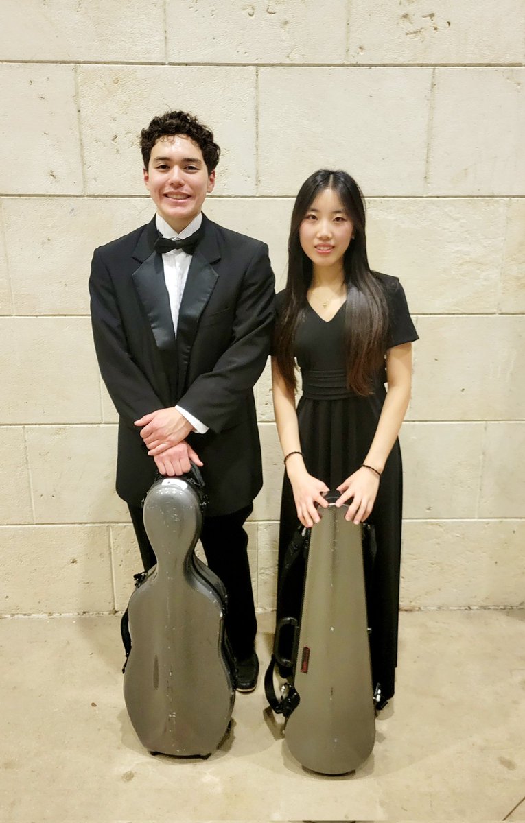 WakelandHSOrch's tweet photo. Congratulations to our outstanding @WakelandHS All-State musicians: Jian (violin) and Coen (viola).
Together with the amazing  Philharmonic Orchestra, they presented a beautiful concert in San Antonio at the TMEA All-State Orchestra 2025!
#WHSO2425
#AllStaters
#fisdfineartsleads https://t.co/3qqHgJMl1u