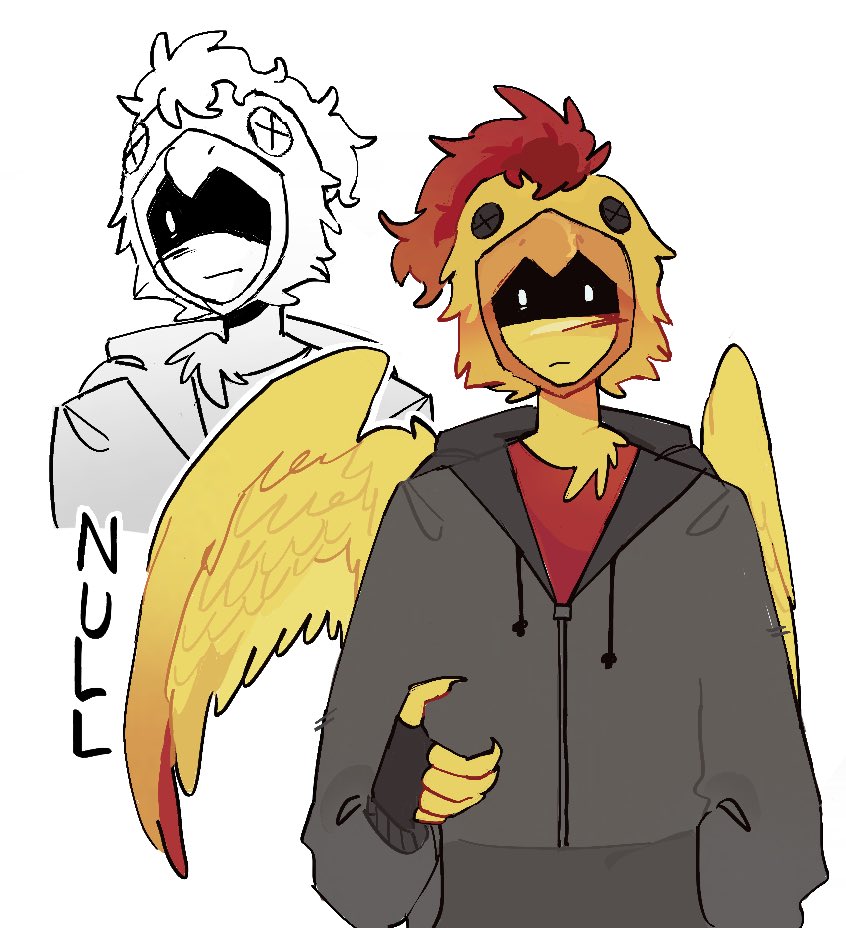 this is gonna flop but heres some null fanart #regretevator #regretevatorart