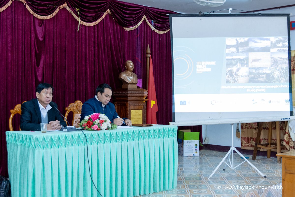 FAOLaoPDR's tweet image. The Sustainable Wildlife Management (SWM) Asia-Pacific Project has launched in Houaphanh Province, Lao PDR!
✅ Enhancing food security & rural livelihoods
✅ Reducing zoonotic disease risks
✅ Strengthening community-based surveillance
Led by @FAO, with partners @Cirad & @TheWCS