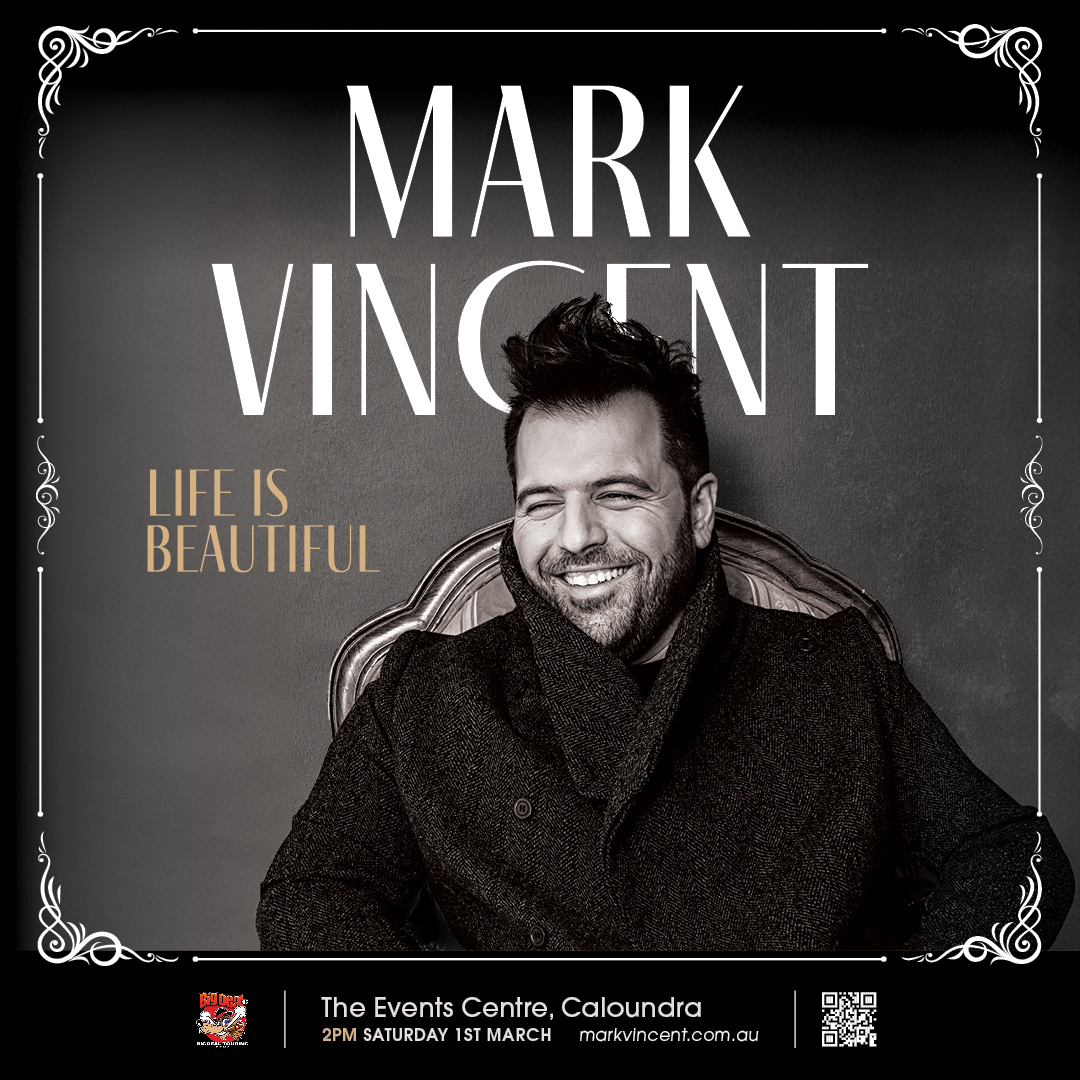 MARK VINCENT | THE BEST SO FAR 🎤 Featuring his new album “Life is Beautiful”.

🌟 Sat 1 Mar 2025, 2:00pm
🎟️ Tickets, loom.ly/5o16BaQ